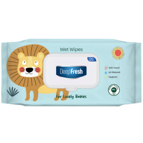Влажные салфетки DeepFresh Lovely Babies Lamb, 120 шт
